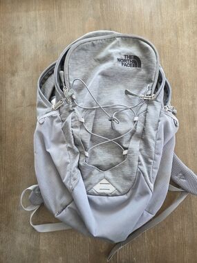 The North Face Light Gray Daypack Backpack